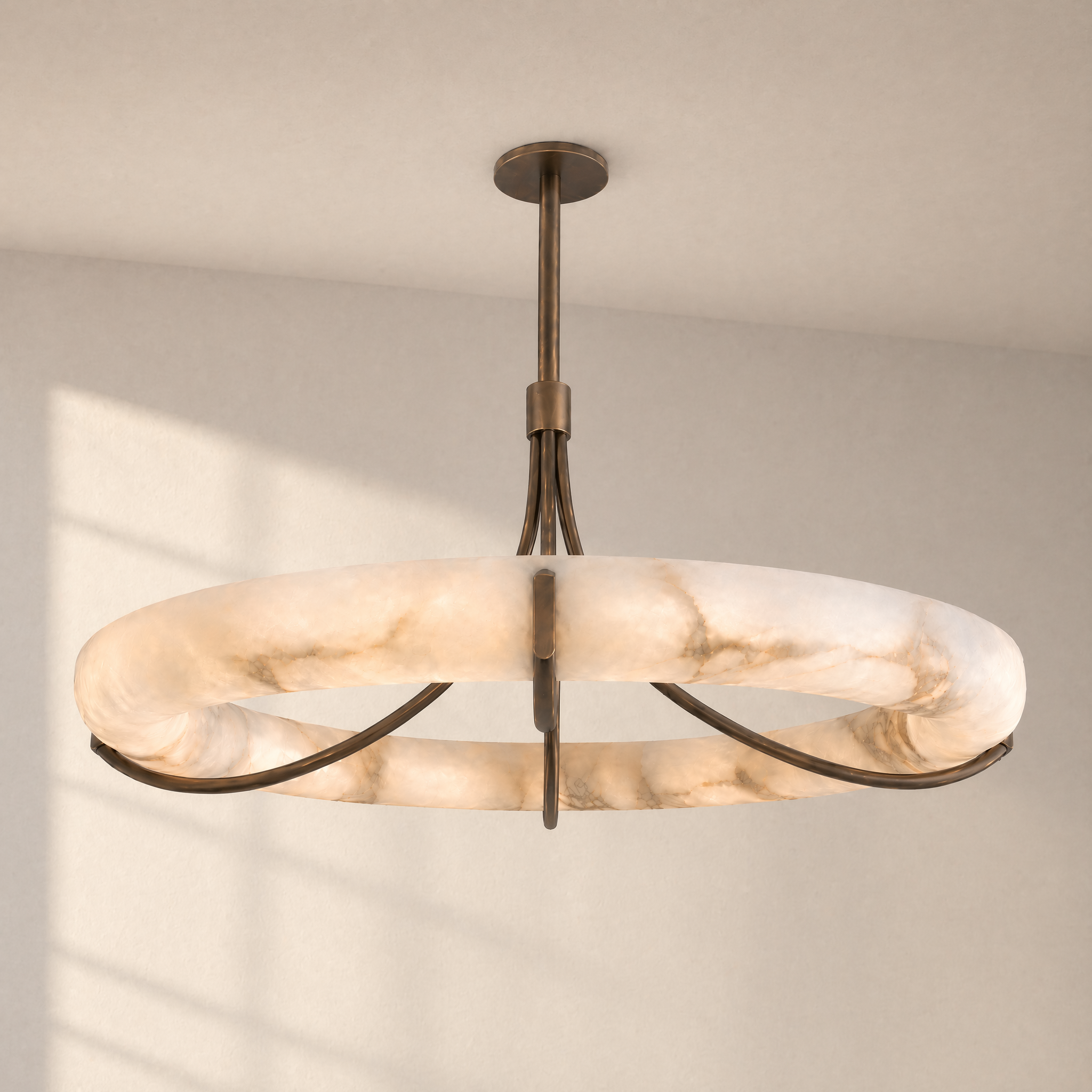 Alabaster Halo Pendant