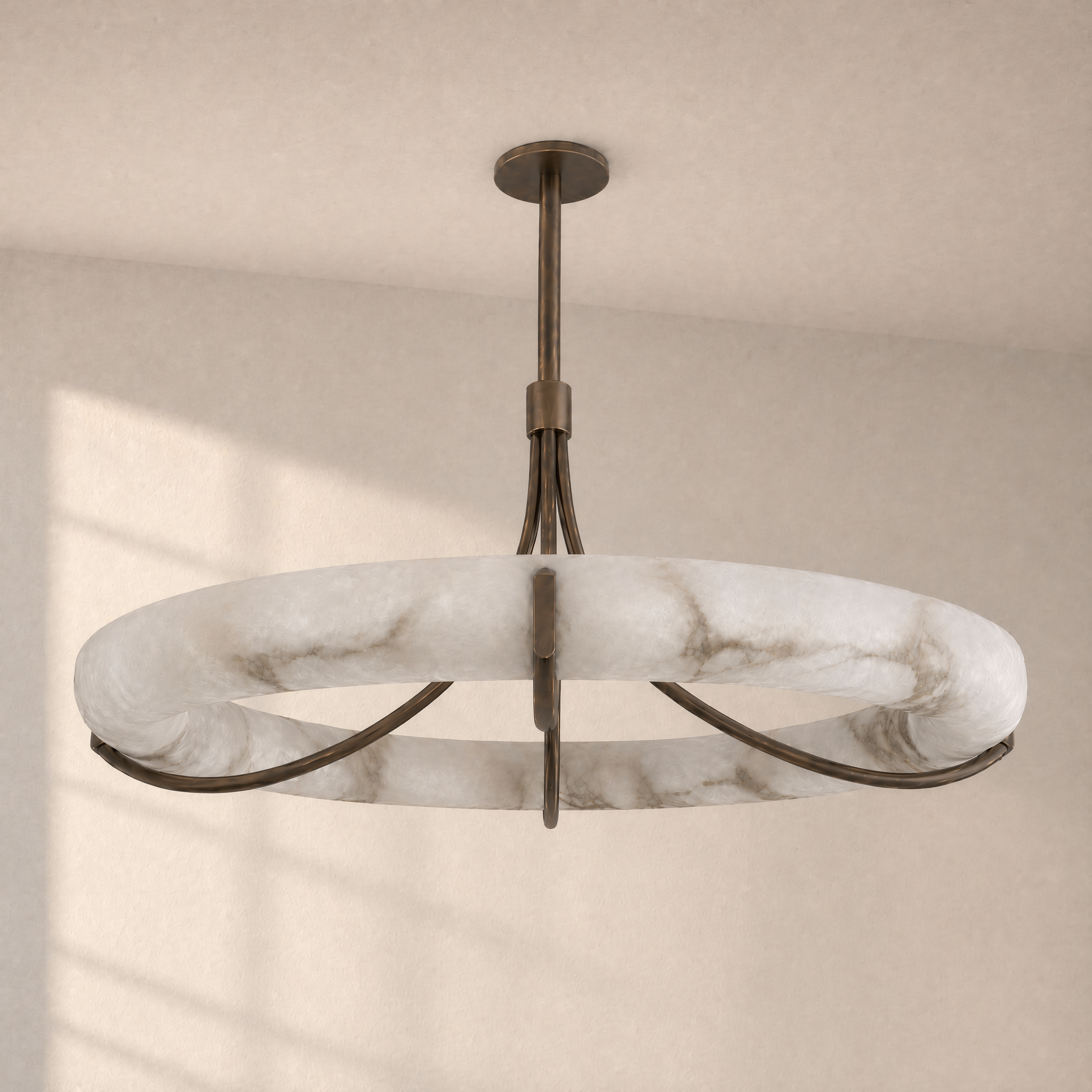 Alabaster Halo Pendant