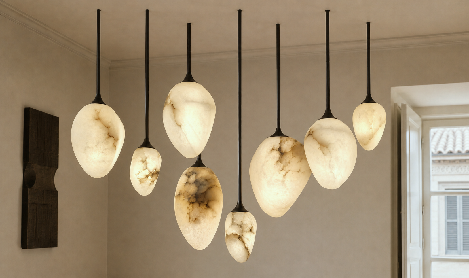 The Lunastone Chandelier
