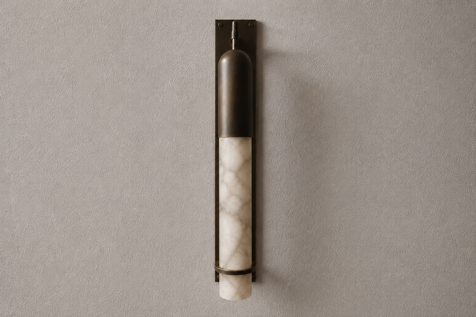 The Alabaster Rigata Wall Sconce.