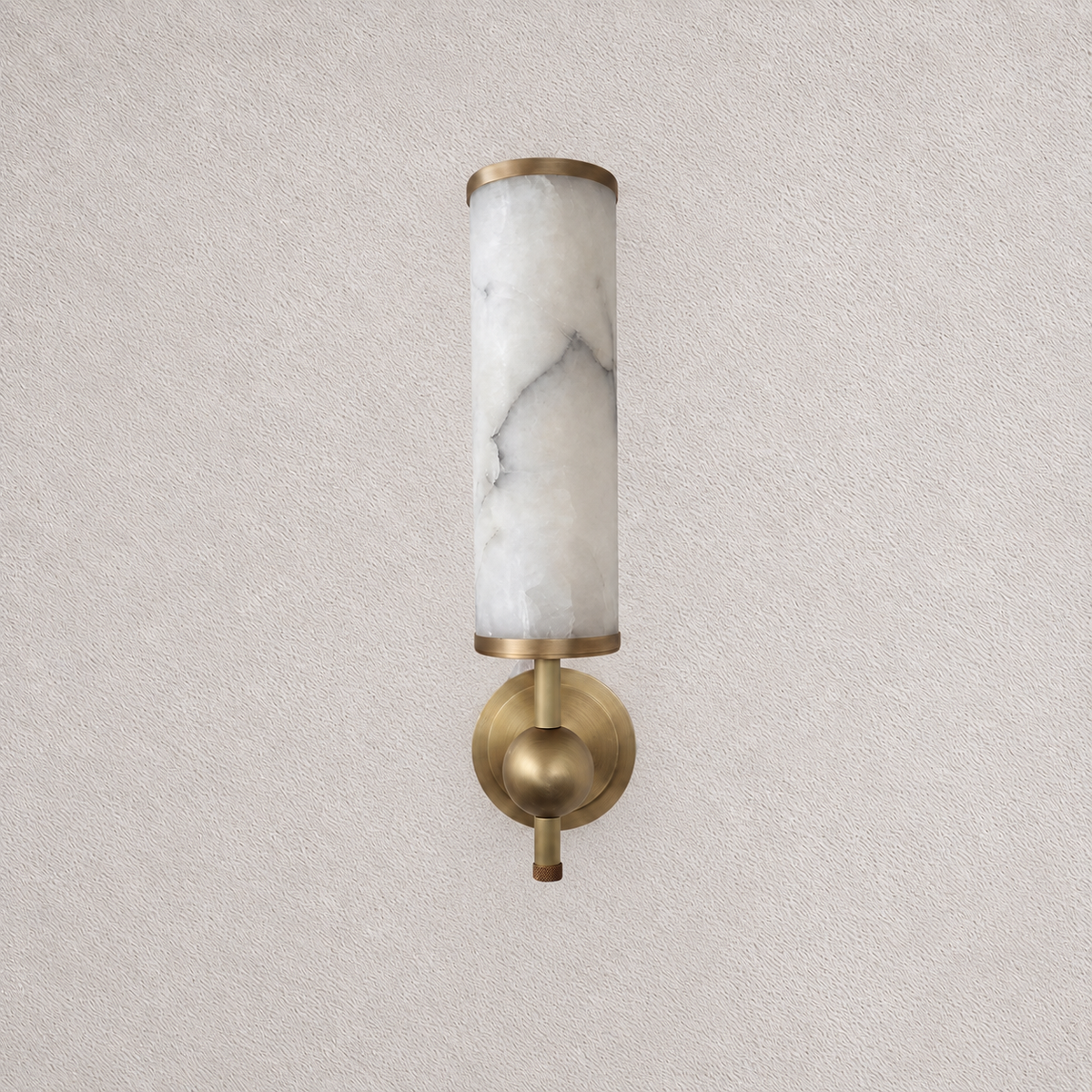 Alabaster Cylinder Wall Sconce — Imagin London