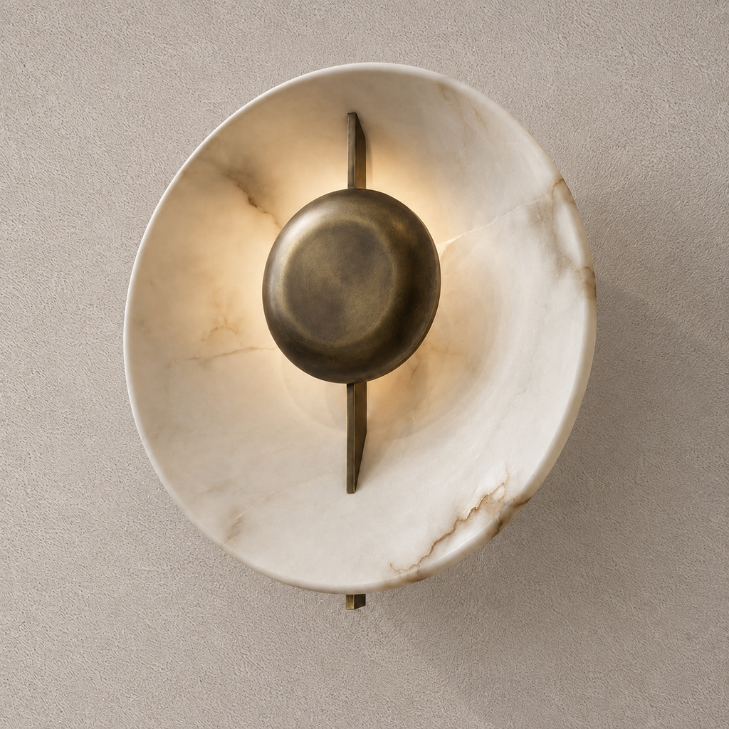 Calatia Wall Sconce - Alabaster — Imagin London
