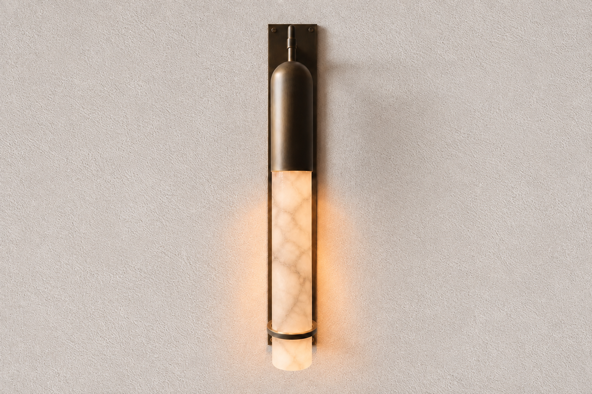 The Alabaster Rigata Wall Sconce. — Imagin London