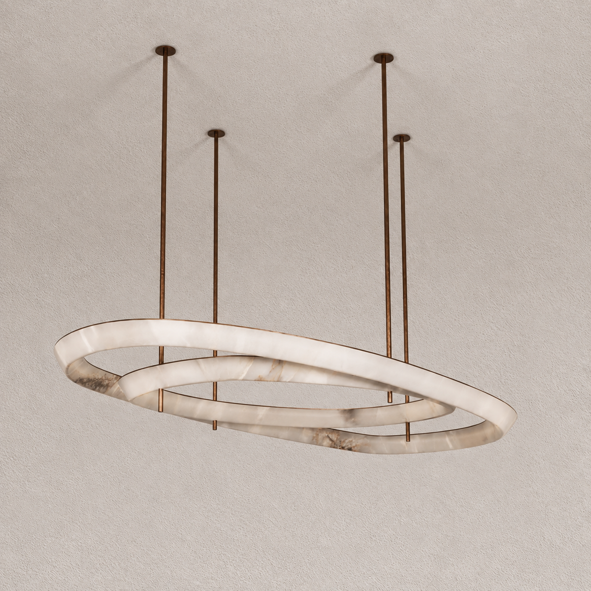 The Lunastone 3 Piece Chandelier — Imagin London